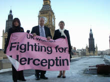rooftop protestors