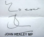 unlike Somerset County Council, Ministers sign legibly